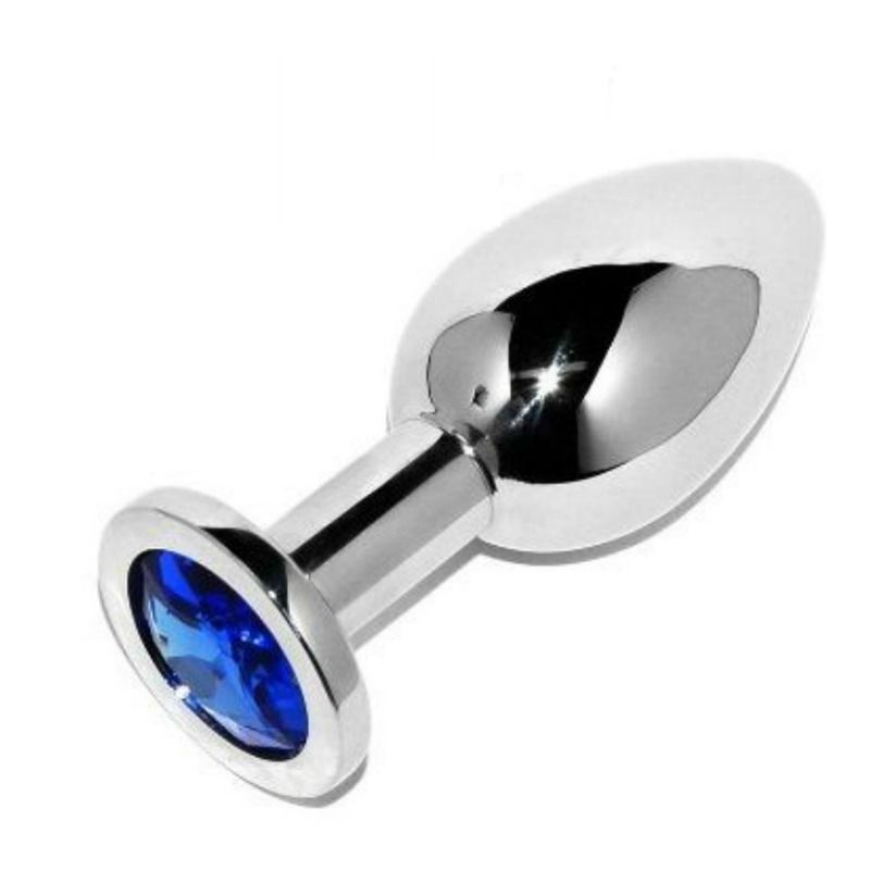 METAL HARD - ANALSTECKER DIAMANT BLAU KLEIN 5,71 CM Produktansicht und Details