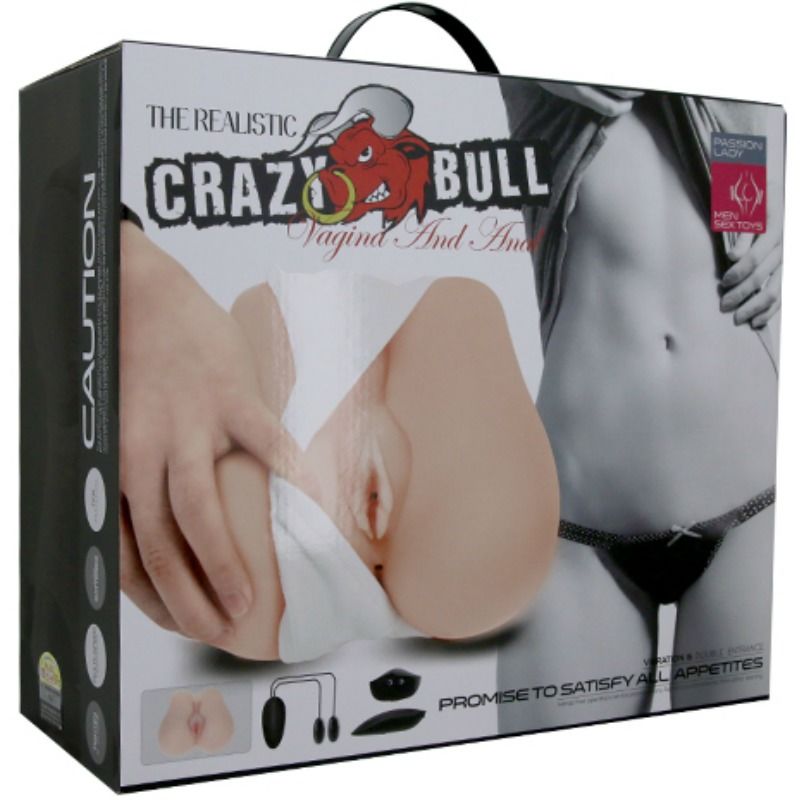 CRAZY BULL - REALISTISCHE VAGINA UND ANUS MIT VIBRATIONSPOSITION 3 – automatischer Masturbator Bild 11