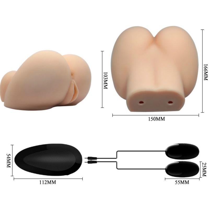 CRAZY BULL - REALISTISCHE VAGINA UND ANUS MIT VIBRATIONSPOSITION 6 – automatischer Masturbator Bild 11