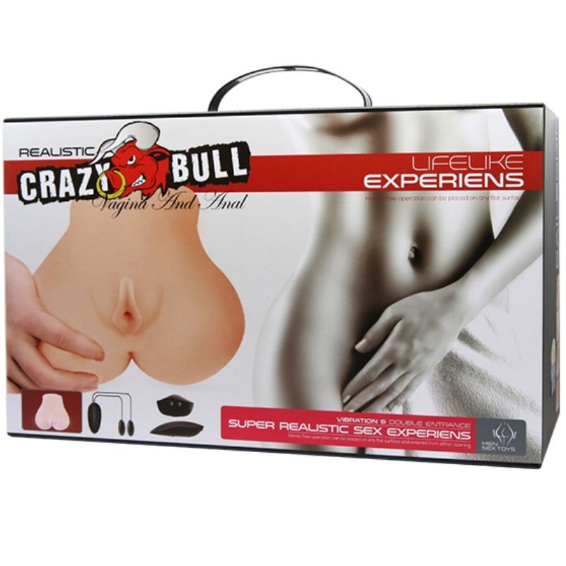 CRAZY BULL - REALISTISCHE VAGINA UND ANUS MIT VIBRATIONSPOSITION 7 – automatischer Masturbator Bild 8