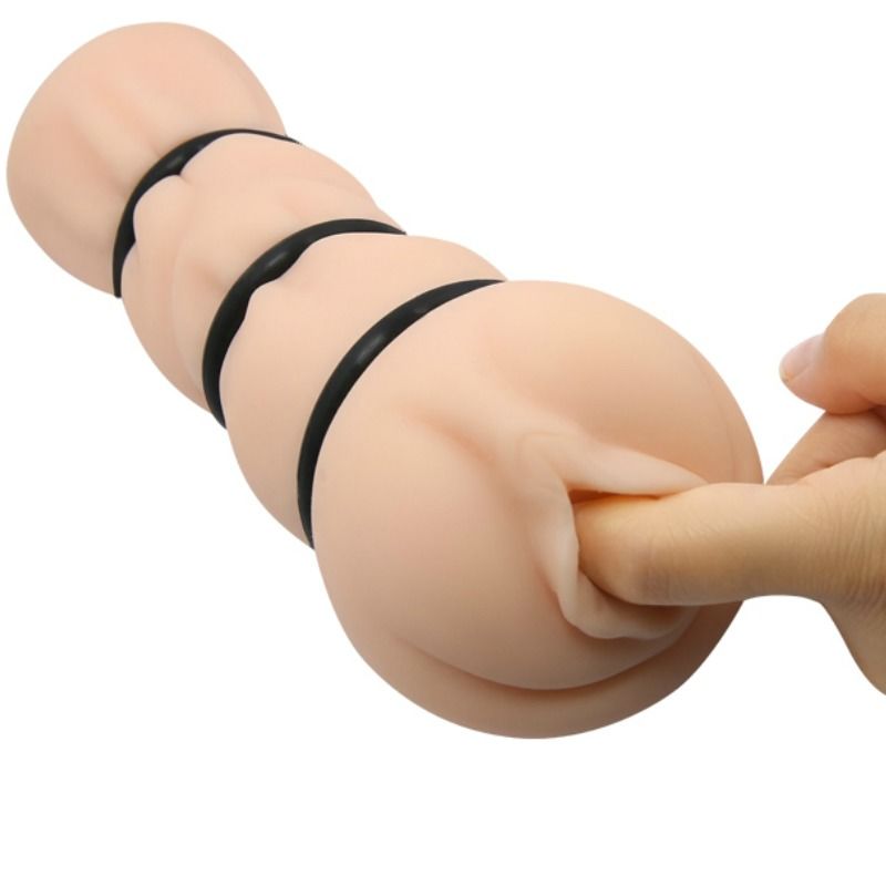 CRAZY BULL - VAGINA MASTURBATOR MIT RINGEN für sinnliche und diskrete Momente