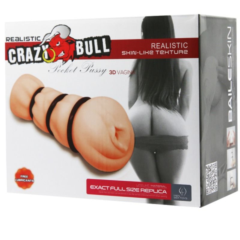 CRAZY BULL - VAGINA MASTURBATOR MIT RINGEN Produktansicht und Details