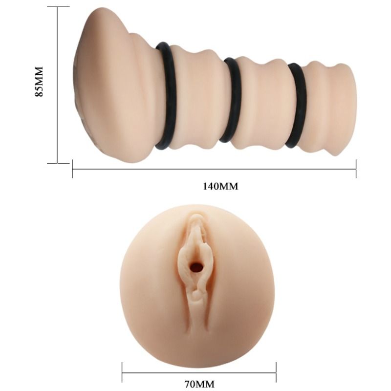 CRAZY BULL - MASTURBADOR MIT RINGEN VAGINA MODELL 2 hochwertiges Intimtoy