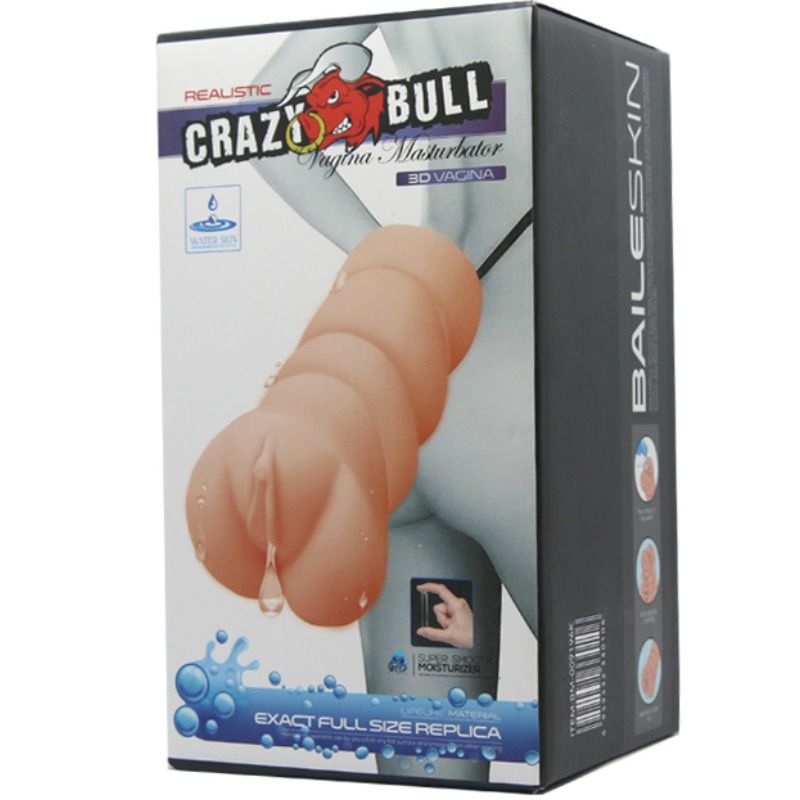CRAZY BULL - WASSERHAUT-MASTURBADOR VAGINA MODELL 3 Produktansicht und Details