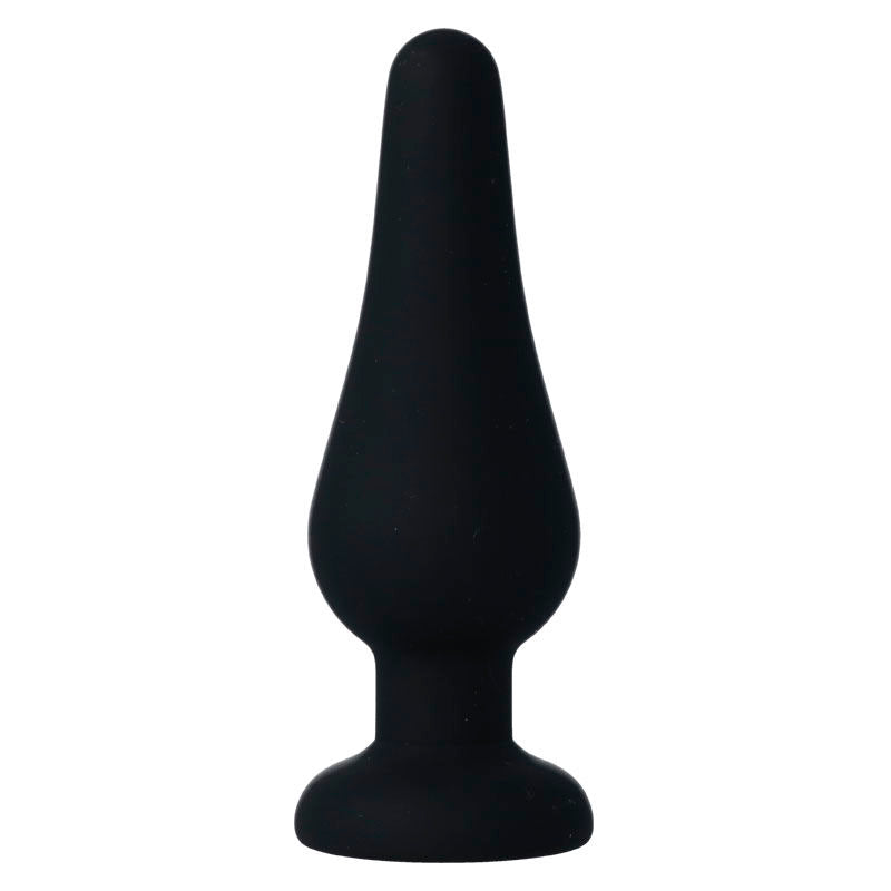 INTENSE - ANALPLUG PIPO M SCHWARZES SILIKON 11 CM Produktansicht und Details