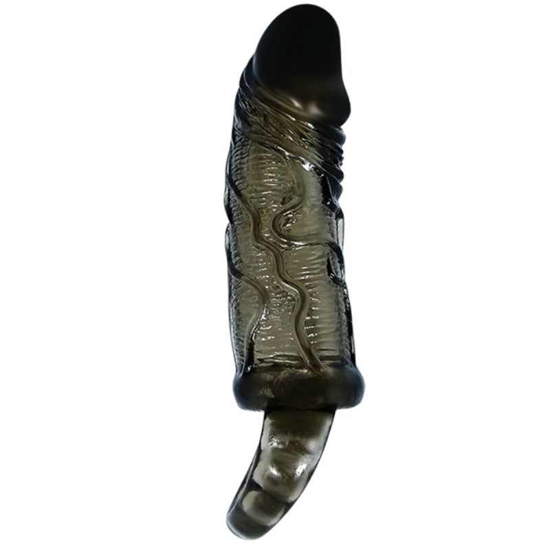 BAILE - PENIS EXTENDER COVER MIT GURT FÜR HODEN SCHWARZ 13.5 CM – Penis-Extender Bild 2
