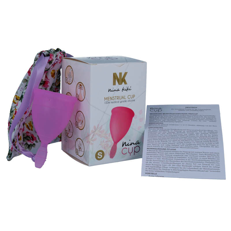 NINA KIKÍ - MENSTRUAL CUP LILA - GRÖSSE S – Intimhygiene Bild 1