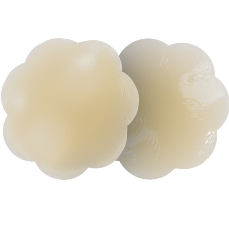 Bye-Bra Blütenblatt Nippelabdeckungen Natur – Weich, Unsichtbar & Wiederverwendbar – Brust-Accessoire Bild 1