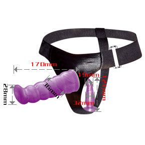 BAILE - WEIBLICHES ANAL UND VAGINALGESCHIRR FLIEDER G-PUNKT 17 CM Masturbator diskret online kaufen