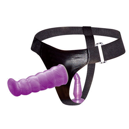 BAILE - WEIBLICHES ANAL UND VAGINALGESCHIRR FLIEDER G-PUNKT 17 CM bei Secret Pulse im Erotikshop
