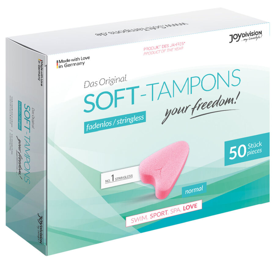JOYDIVISION SOFT-TAMPONS - ORIGINAL WEICHE TAMPONS 50 UDS – Intimhygiene Bild 1