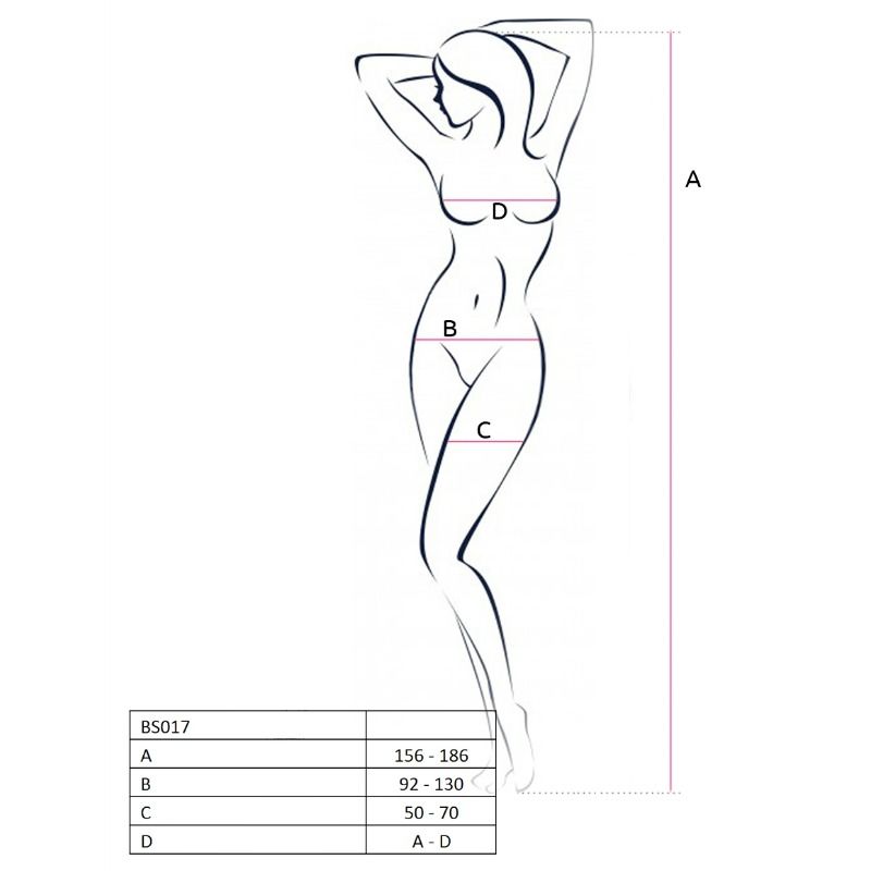 PASSION - WOMAN BS017 BODYSTOCKING SCHWARZ EINE GRÖSSE Detailansicht bei Secret Pulse