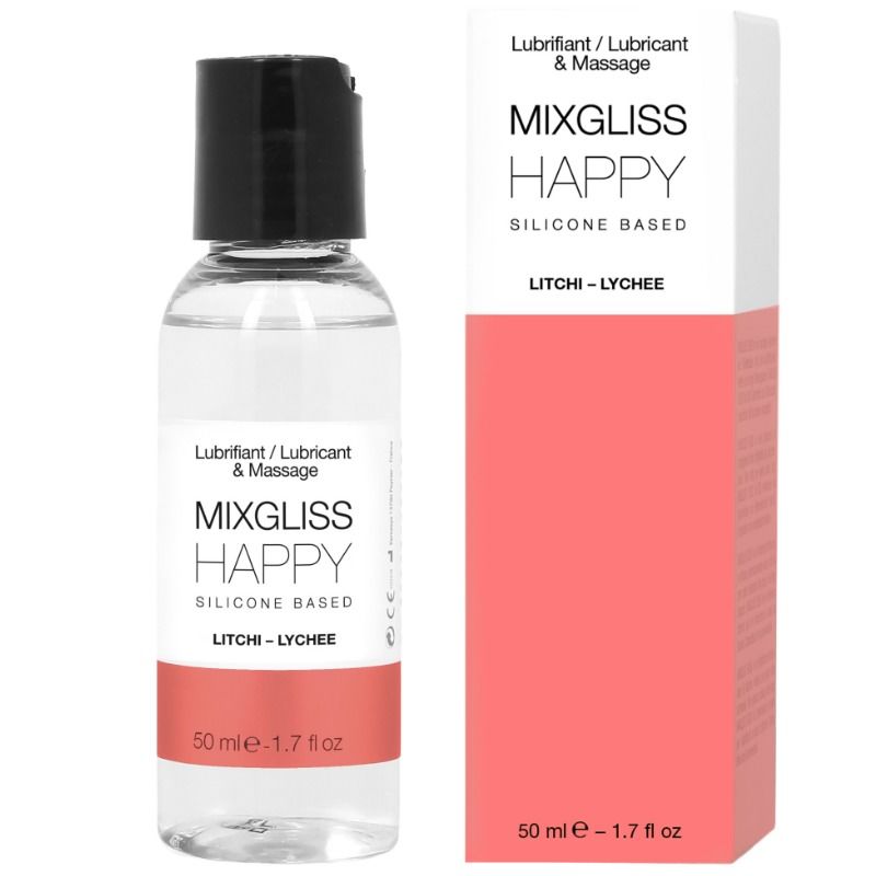 MIXGLISS - HAPPY LITCHI SILIKON-SCHMIERMITTEL 50 ML Silikon-Gleitgel diskret online kaufen