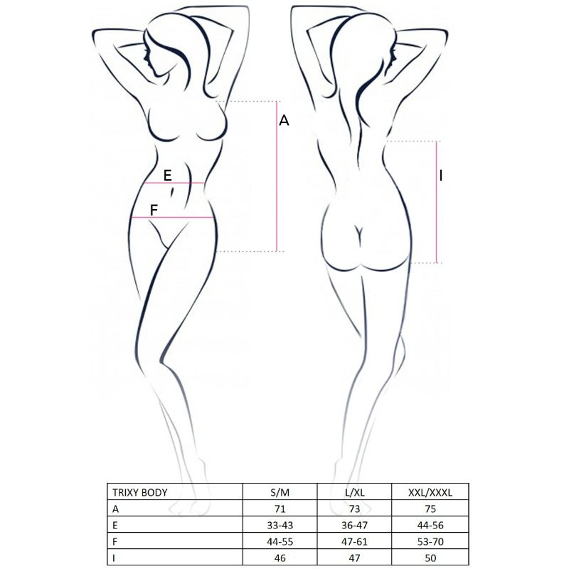 PASSION - WOMAN TRIXY TEDDY SCHWARZ GRÖSSE L/XL – Erotik-Zubehör Bild 2