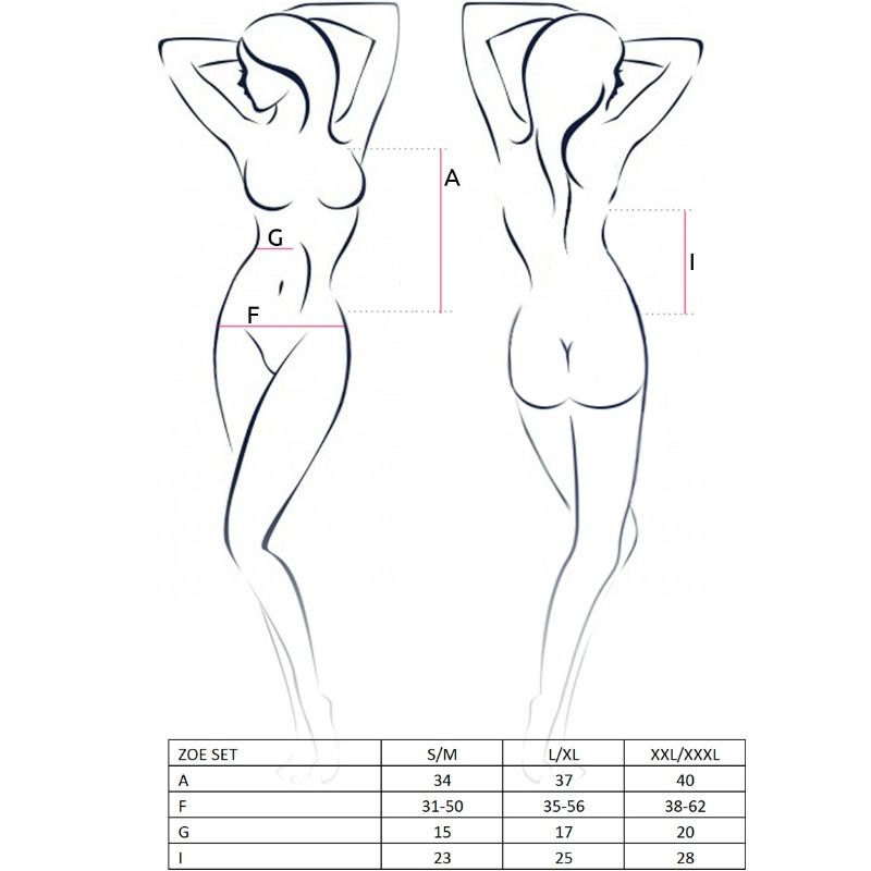 PASSION - WOMAN ZOE SET GRÖSSE S/M Detailansicht bei Secret Pulse