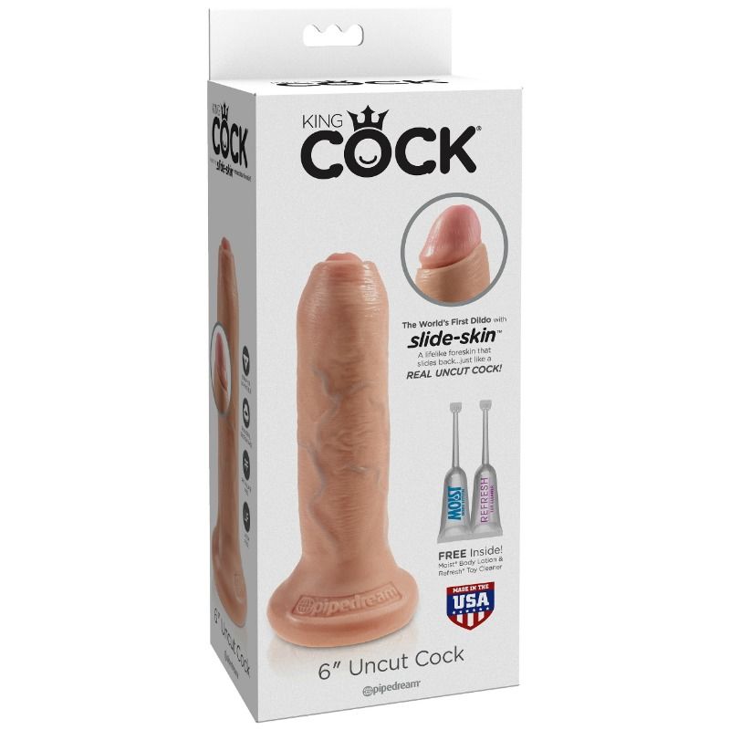 KING COCK - REALISTISCHER DILDO UNGESCHNITTENES FLEISCH 15 CM bei Secret Pulse im Erotikshop