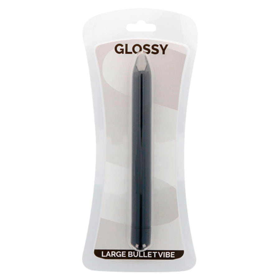 GLOSSY - SCHLANKER VIBRATOR SCHWARZ Produktansicht und Details