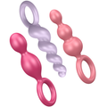 SATISFYER - ANALPLUGS SET 3 ST TRICOLOR Sextoy-Set Produktansicht