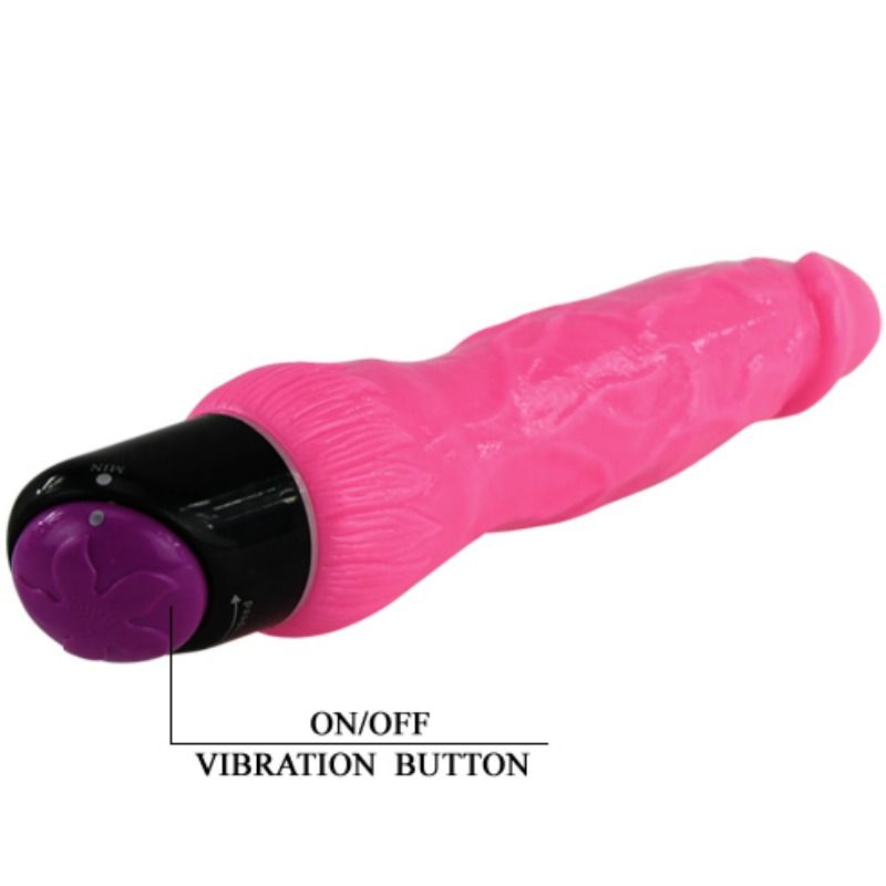 BAILE - BUNTER SEX REALISTISCHER VIBRATOR ROSA 24 CM Vibrator diskret online kaufen
