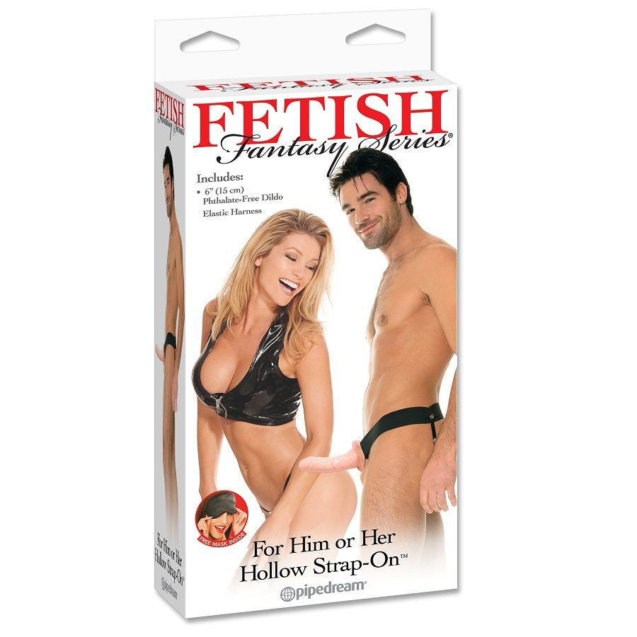 Fetish Fantasy Series – Verstellbares Hohlgeschirr Strap-On 15 cm (6"), Flesh für sinnliche und diskrete Momente