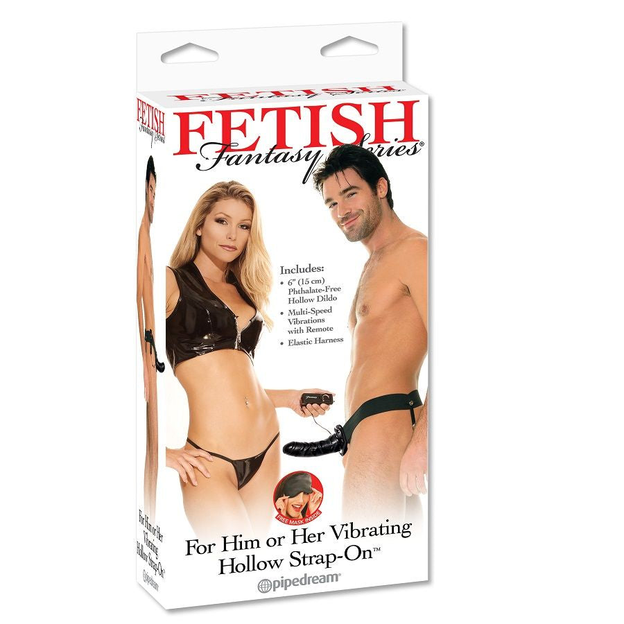 Fetish Fantasy Series Strap-On Harness mit Multi-Speed Vibrationen, Schwarz Produktansicht und Details