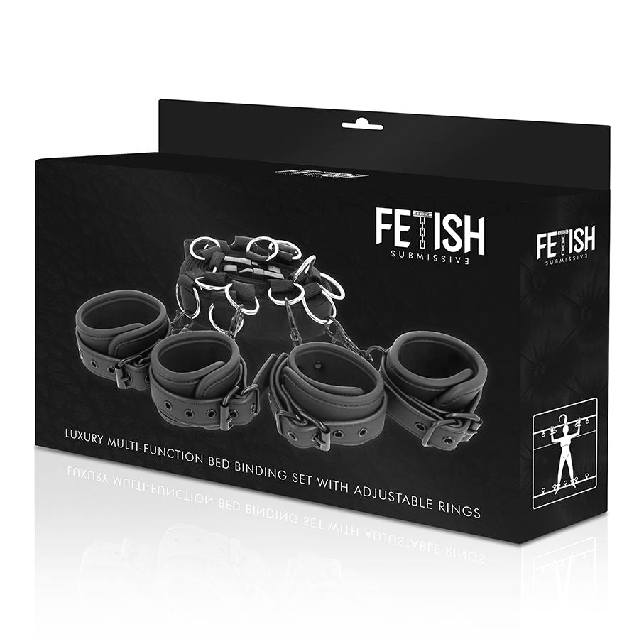 FETISH SUBMISSIVE - LUXUS-BETTBAND-SET MIT NOPRENE-FUTTER hochwertige Produktabbildung