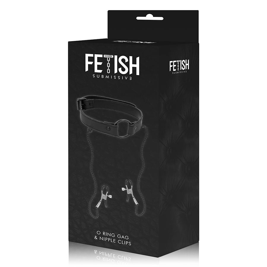 FETISH SUBMISSIVE - KNEBELRING MIT NIPPELKLEMMEN bei Secret Pulse im Erotikshop