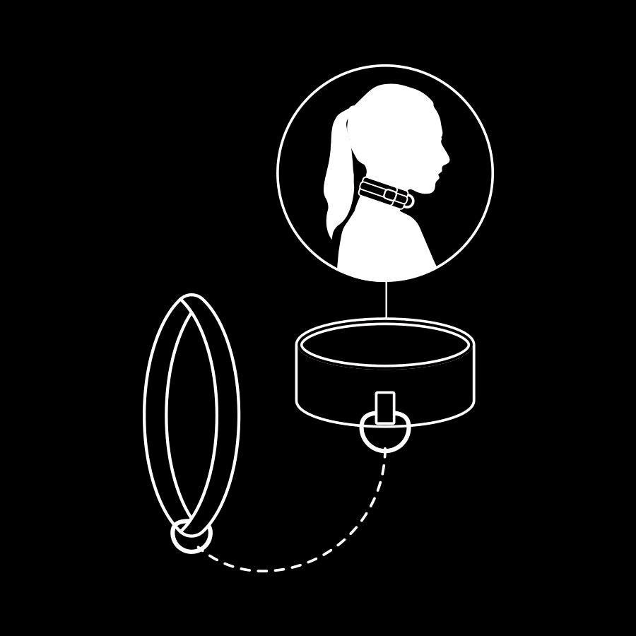 FETISH SUBMISSIVE - KETTENHALSKETTE MIT NOPRENE-FUTTER – BDSM-Zubehör Bild 11