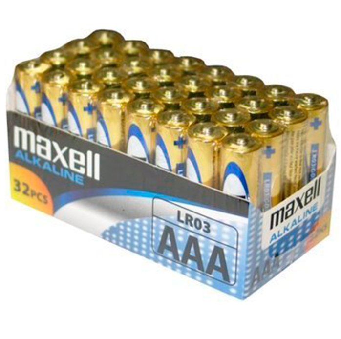 MAXELL - BATTERIE AAA LR03 PACK*32 UDS – Batterien von MAXELL