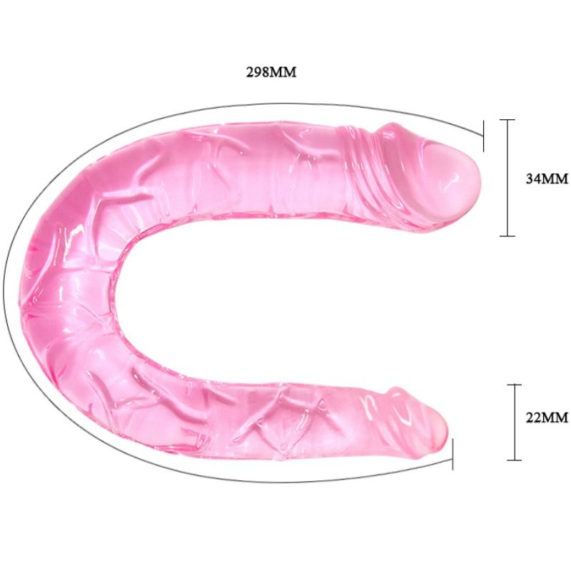 BAILE - DOPPEL DONG DOPPEL ROSA DILDO für sinnliche und diskrete Momente