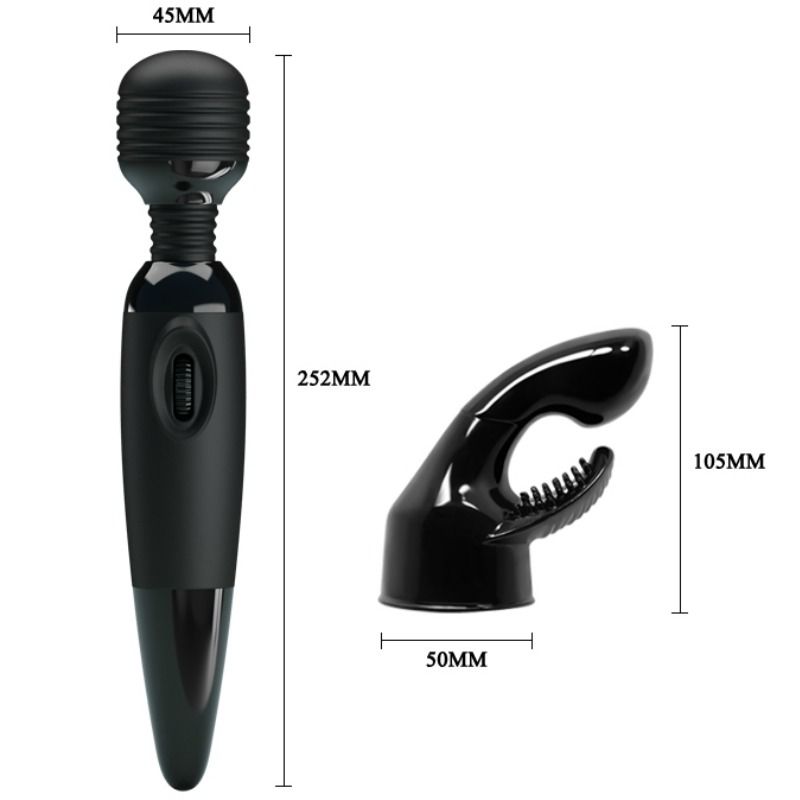 BAILE - SINNLICHER MASSAGER MIT AUSWECHSELBAREM KOPF Massager Vibrator Produktansicht und Details