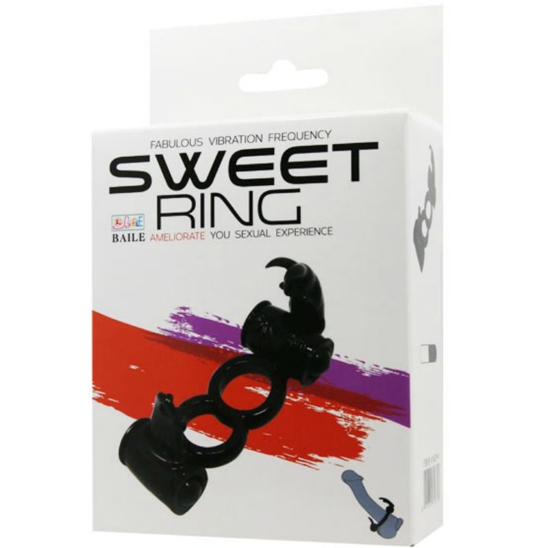 BAILE - SWEET RING DOPPELRING MIT DOPPELHASEN – Erotik-Zubehör Bild 5