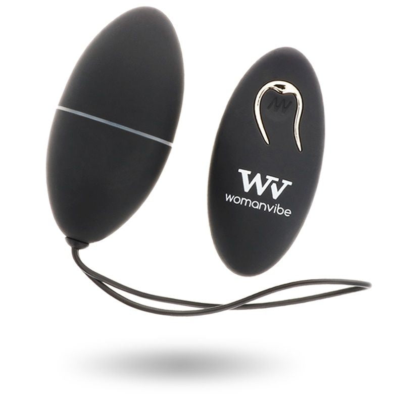 WOMANVIBE - ALSAN EGG FERNBEDIENUNG SCHWARZ SILIKON SCHWARZ – Vibrator Bild 1