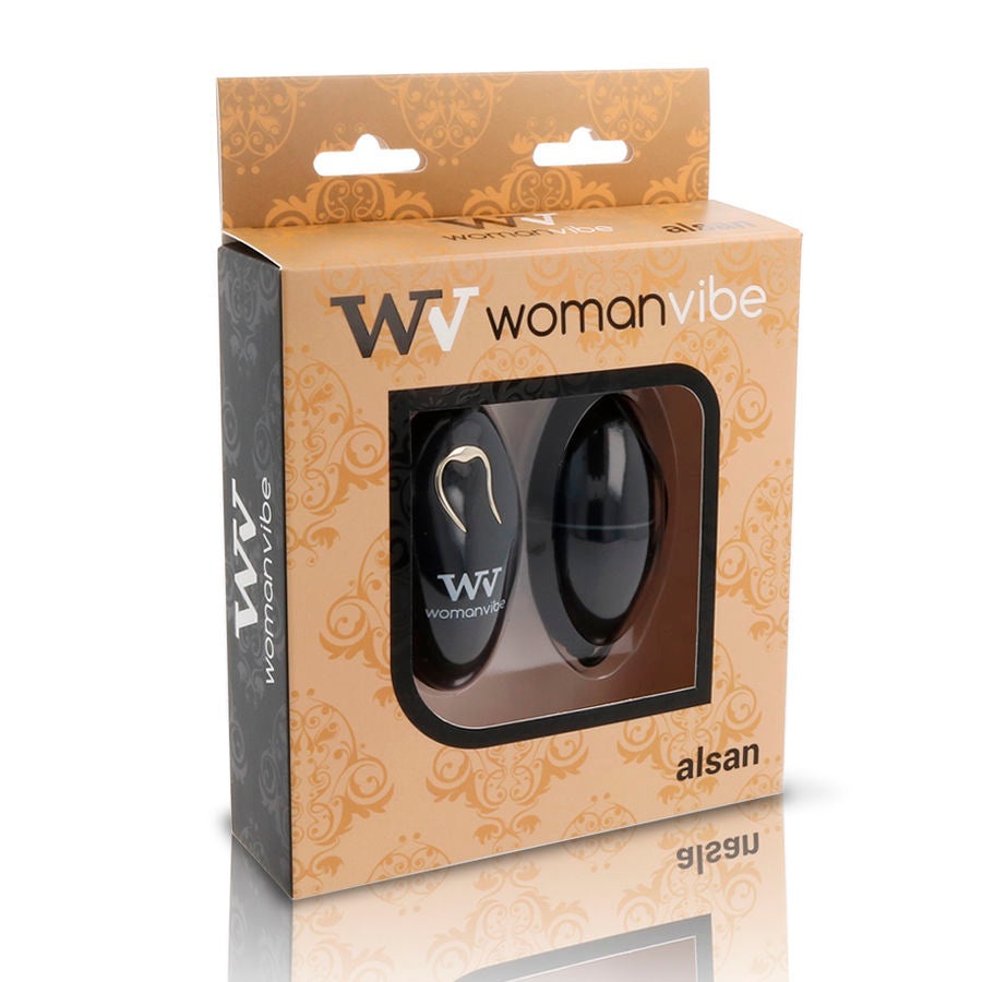 WOMANVIBE - ALSAN EGG FERNBEDIENUNG SCHWARZ SILIKON SCHWARZ – Vibrator Bild 2