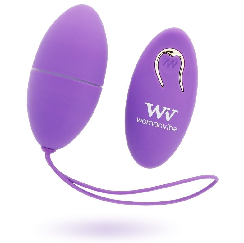 WOMANVIBE - ALSAN EGG REMOTE CONTROL SILIKON LILA – Vibrator Bild 1
