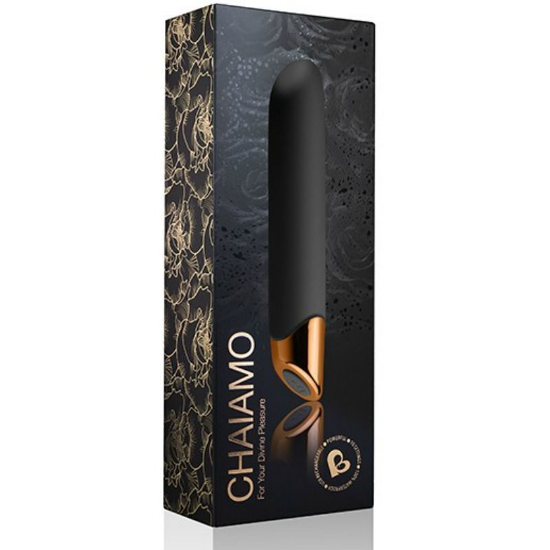 ROCKS-OFF - SCHWARZER CHAIAMO-VIBRATOR für intensive Stimulation und Self-Love