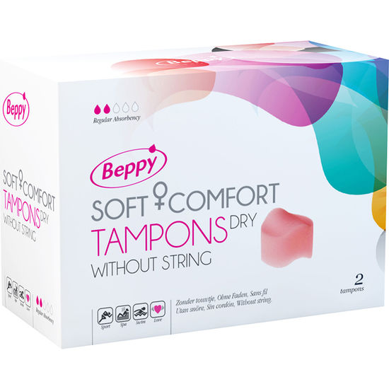 BEPPY - SOFT-COMFORT TAMPONS DRY 2 STÜCK für Schutz und angenehmes Gefühl