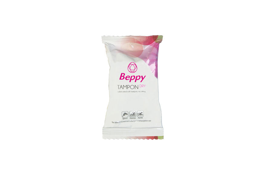 BEPPY - SOFT-COMFORT TAMPONS DRY 2 STÜCK Produktverpackung und Details