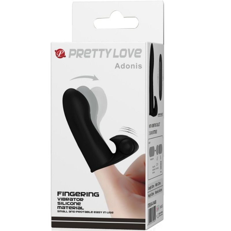 PRETTY LOVE Adonis Fingerhimbel – Tragbarer Silikon-Fingerhutvibrator | Secret Pulse Produktansicht und Details