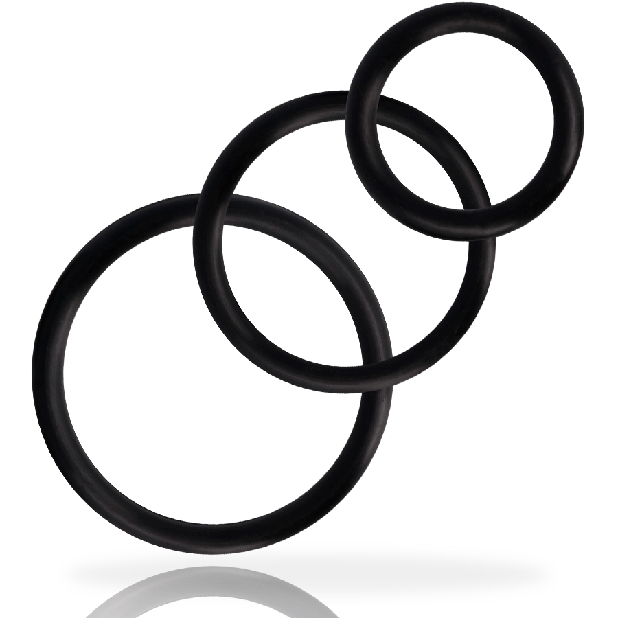 ADDICTED TOYS - RINGSET FÜR PENIS SCHWARZ – Penisring Bild 2