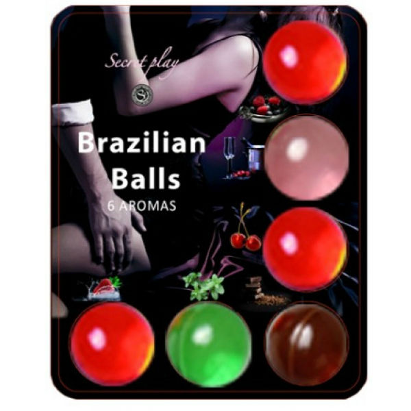 BRAZILLIAN BALLS SCHMIERMITTEL HEISSE BÄLLE 6 EINHEITEN Gleitgel diskret online kaufen