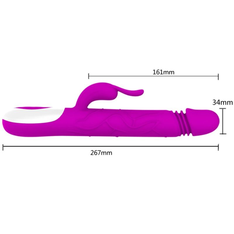 Pretty Love Adrian Multifunktionsvibrator – Wiederaufladbar, 12 Vibrationsmodi, Auf- und Ab-Funktion Produktansicht und Details