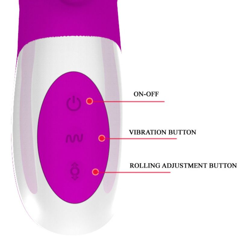 Pretty Love Adrian Multifunktionsvibrator – Wiederaufladbar, 12 Vibrationsmodi, Auf- und Ab-Funktion hochwertiges Sextoy bei Secret Pulse