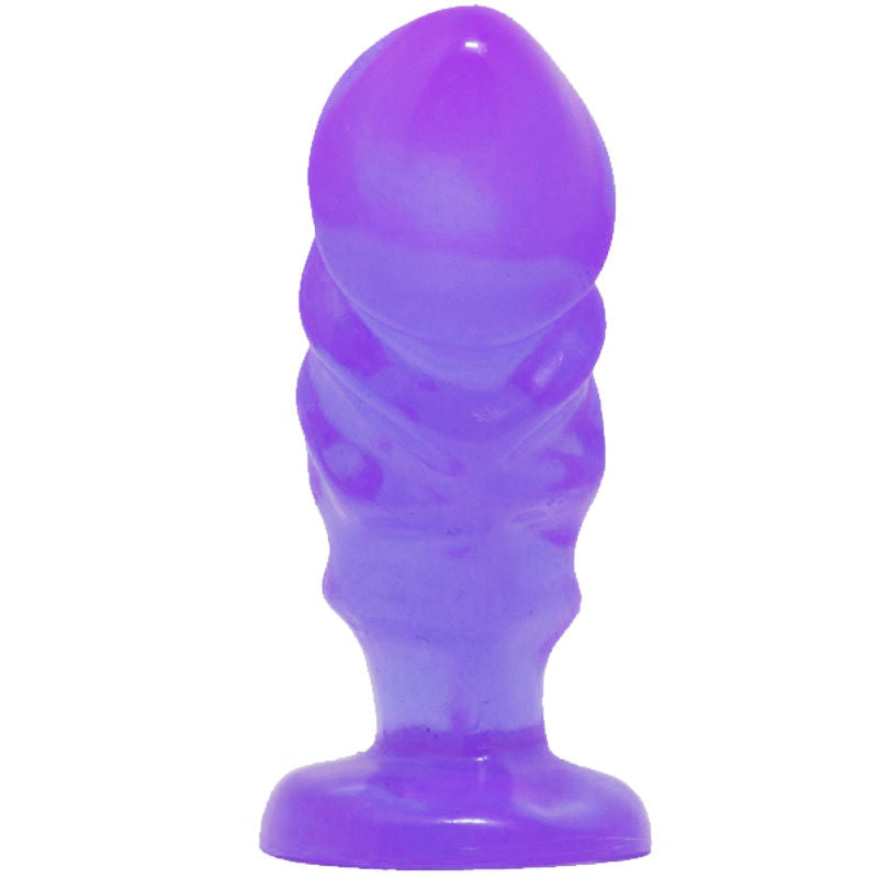 BAILE - UNISEX ANALPLUG MIT LILA FARBENEM SAUGNAPF Produktansicht und Details