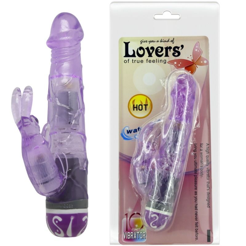 Baile Multispeed Rabbit Vibrator Lila – 10 Modi, G-Punkt & Klitoris, kraftvoll Produktansicht und Details