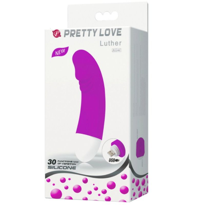 PRETTY LOVE - LUTHER MINIVIBRATOR 30 VIBRATIONSMODI hochwertiges Sextoy bei Secret Pulse