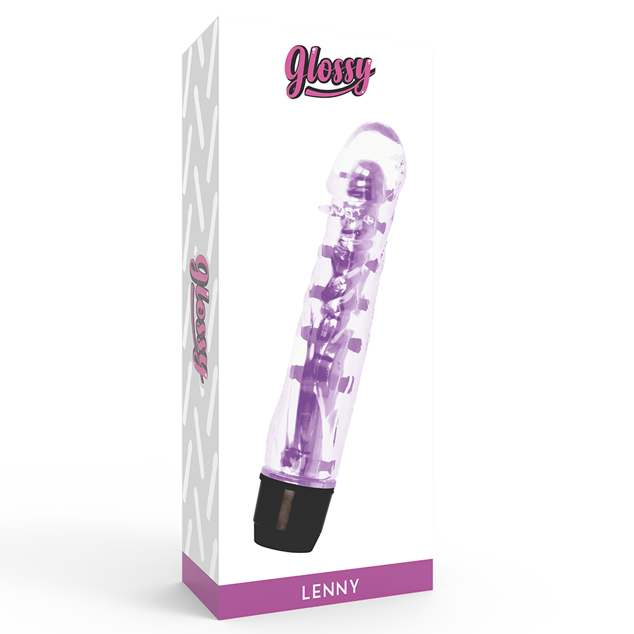 GLOSSY - LENNY VIBRATOR LILA hochwertiges Sextoy bei Secret Pulse