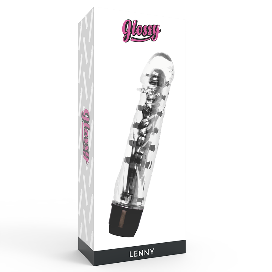 GLOSSY - LENNY VIBRATOR SCHWARZ hochwertiges Sextoy bei Secret Pulse