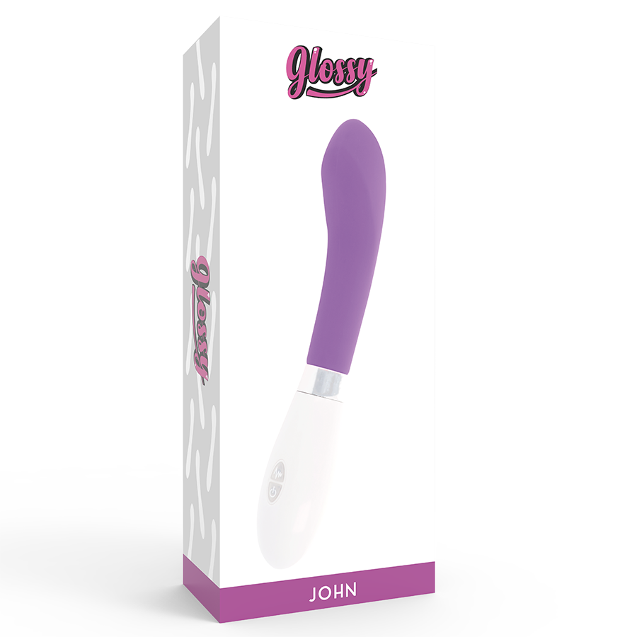 GLOSSY - JOHN VIBRATOR LILA für intensive Stimulation und Self-Love