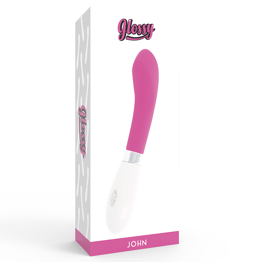 GLOSSY - JOHN VIBRATOR ROSA für intensive Stimulation und Self-Love